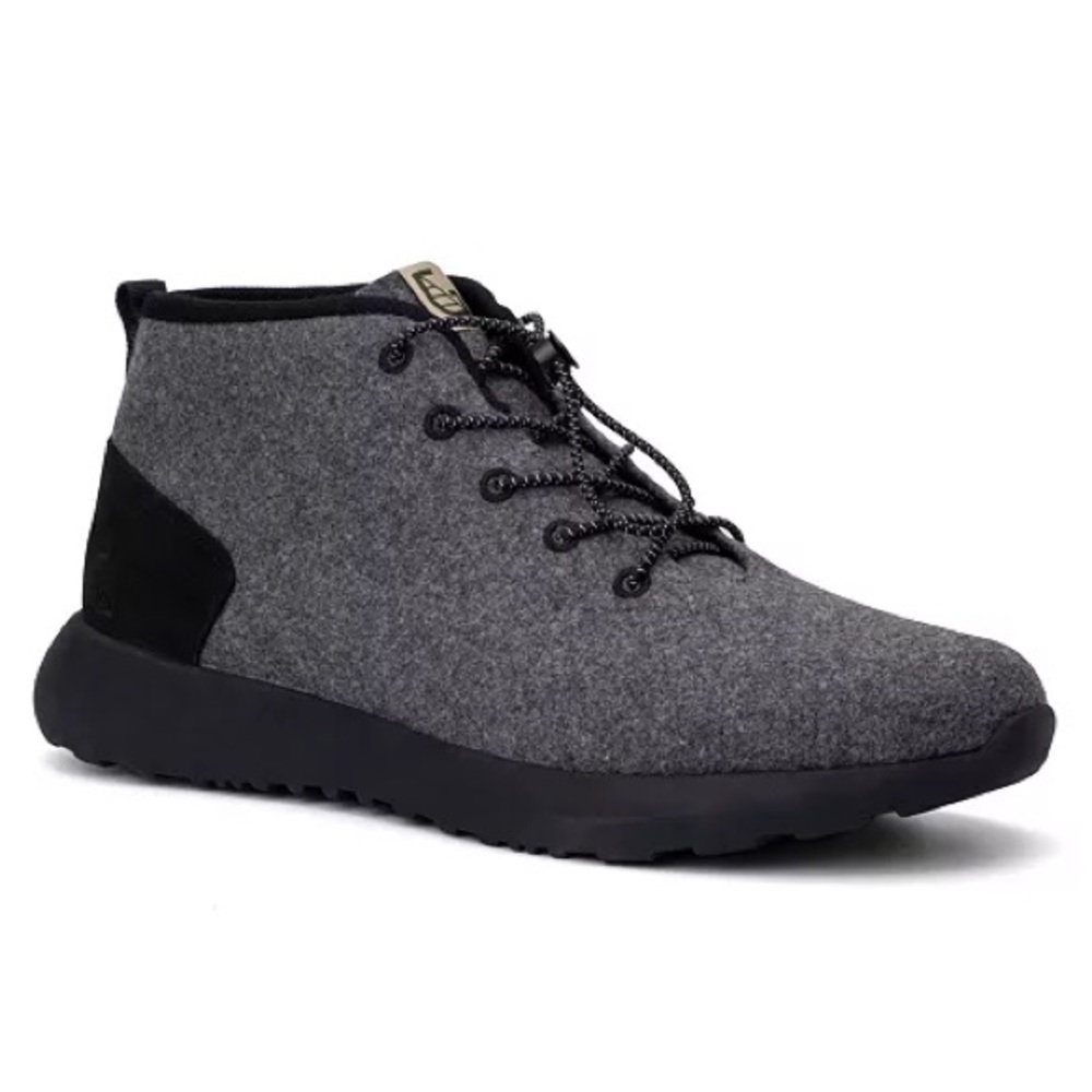 Men's Gray Wool Ankle Boots Hybrid Green Label Elwood Size 13